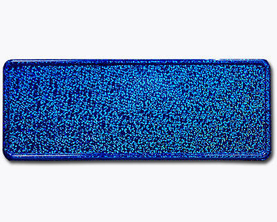 Kinderwagenschild glitzer blau 300 mm
